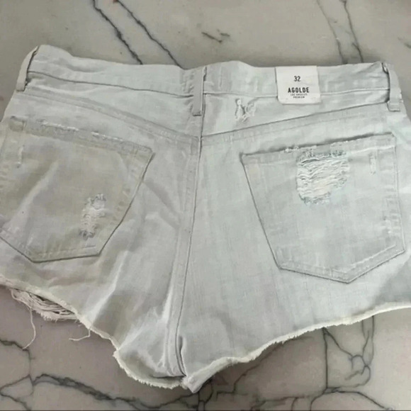 Agolde Parker Cut Off Short in Blanche B884 - Picture 5 of 7
